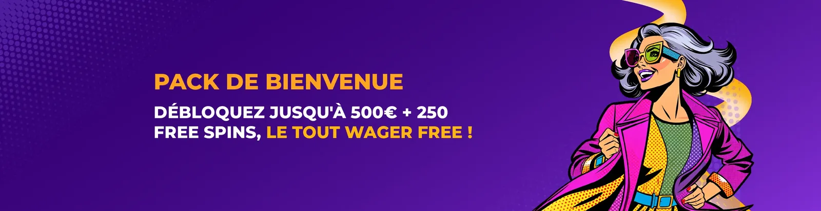 Pack de bienvenue sans wager de Simsinos Casino